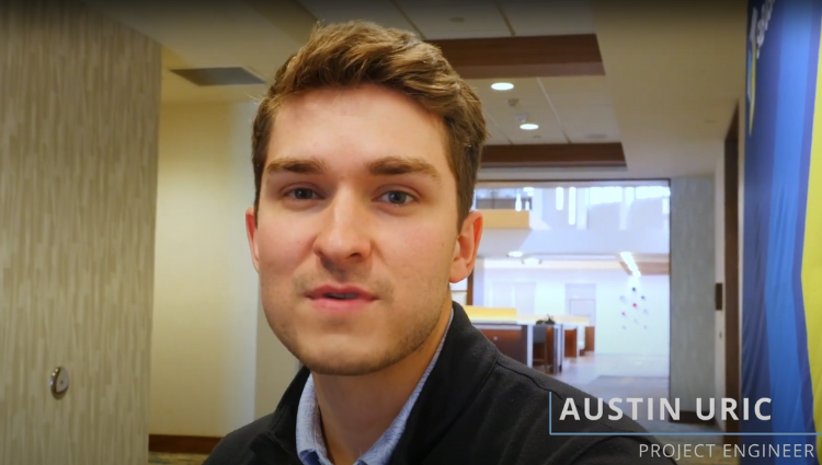 Screenshot of a Project Engineer, Austin, from video