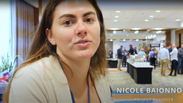 Screenshot of a Project Engineer, Nicole, in a video