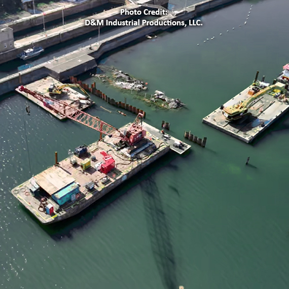 Monongahela River Locks and Dam no. 3 Demolition